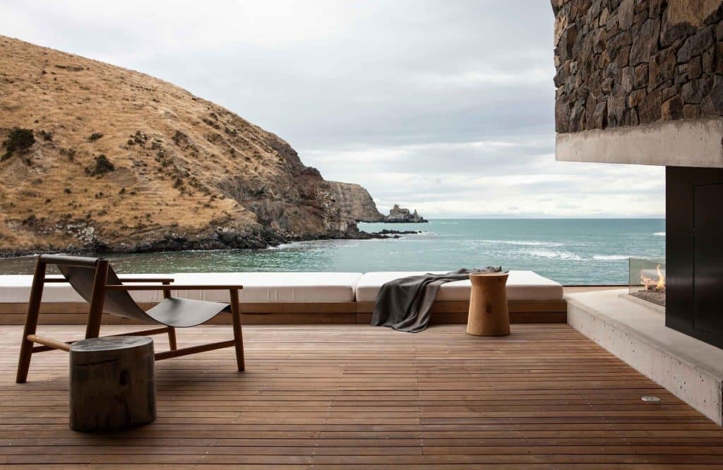 Seascape, New Zealand - outdoor deck