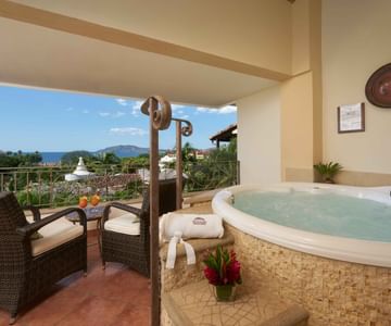 spa bath on balcony Jardin Del Eden Costa Rica