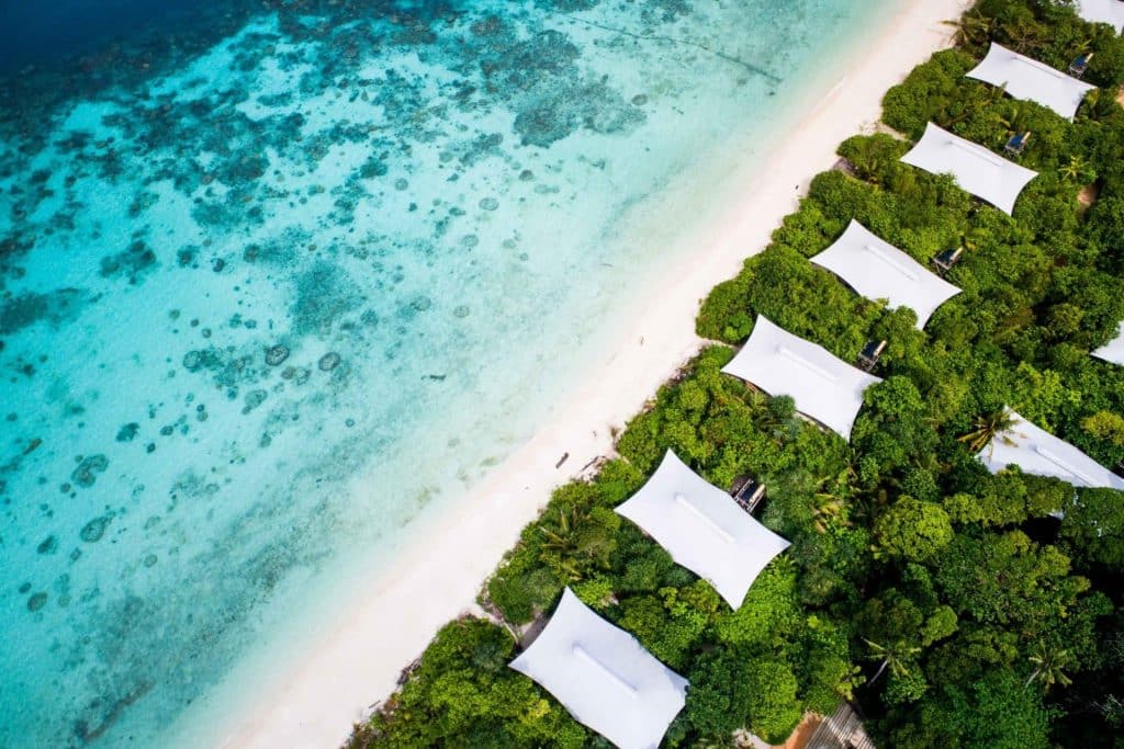 Bawah Reserve Indonesia - aerial view of the resort