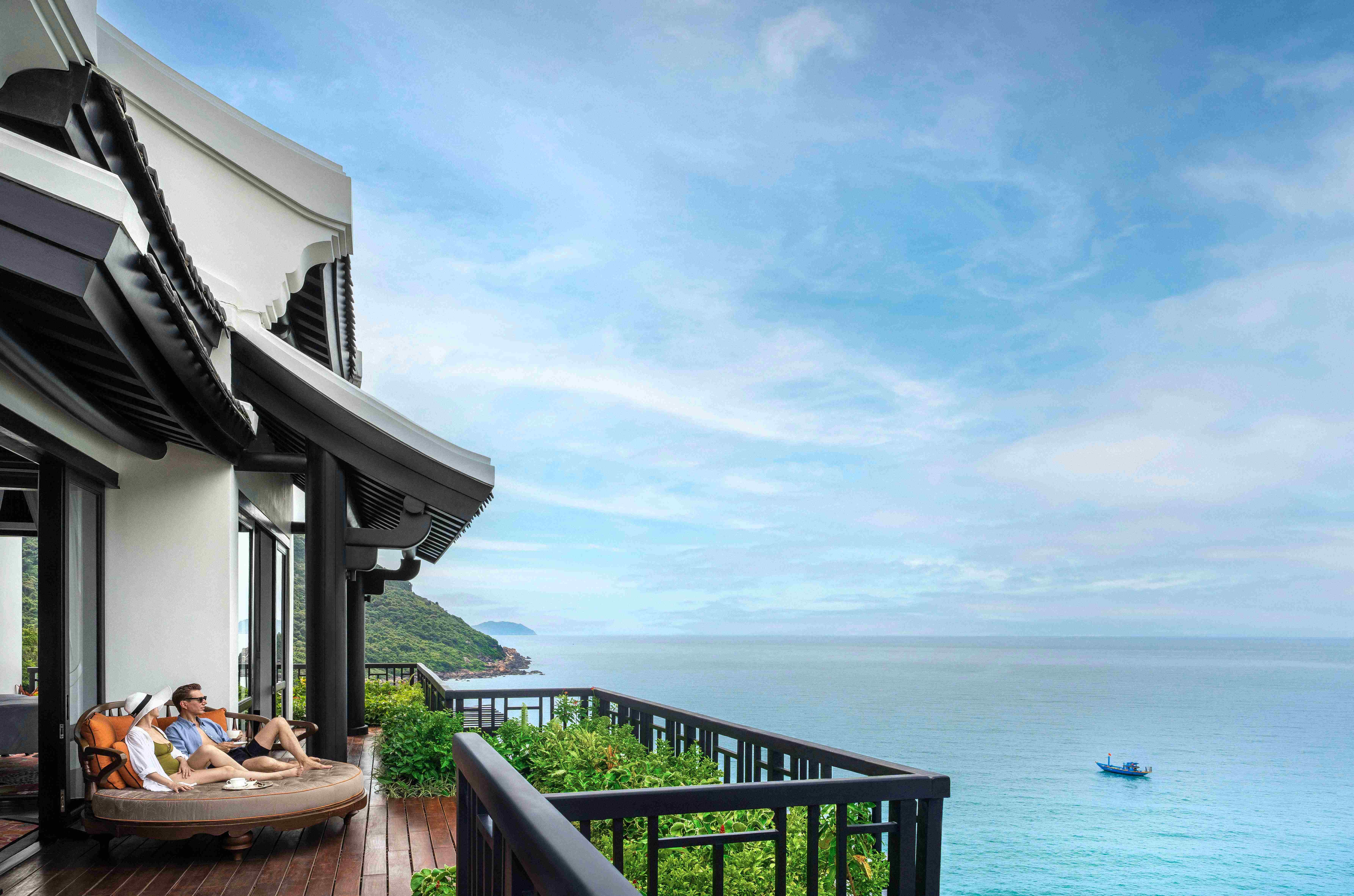 Heavenly Penthouse terrace with guests - InterContinental Danang Sun Peninsula Resort - Vietnam