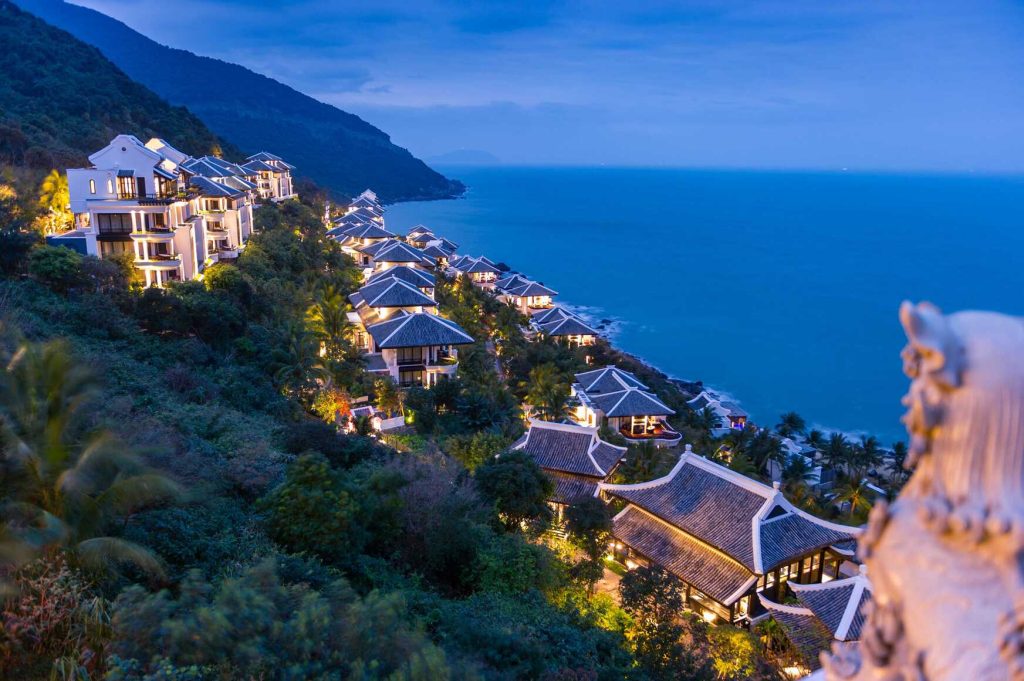 intercontinental Danang at night