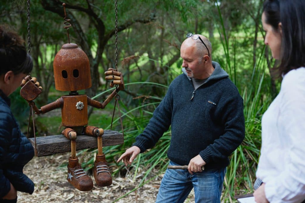 Kerry Sibly welcoming visitors for the Margaret River Region Open Studios