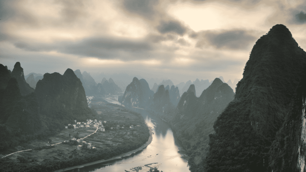 Li River and Guilin Karst Mountains- China