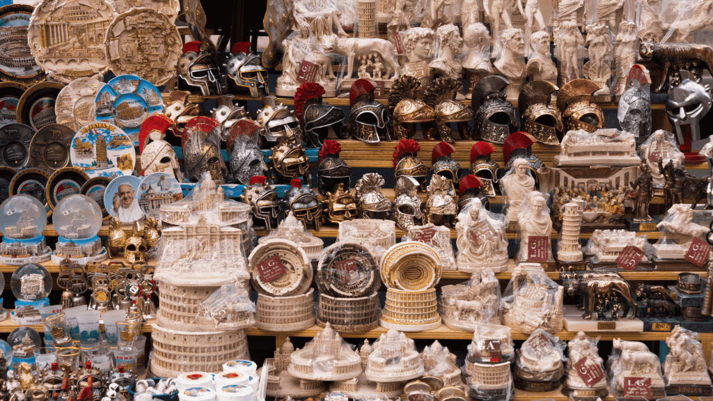 Rome, Italy - souvenir shop