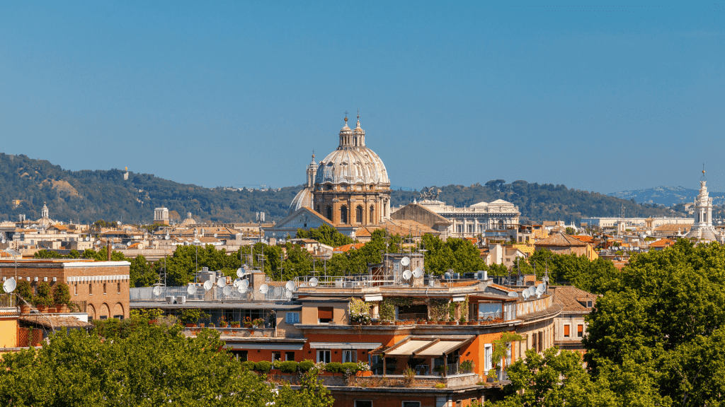 Rome, Italy - view from Aventine Hill