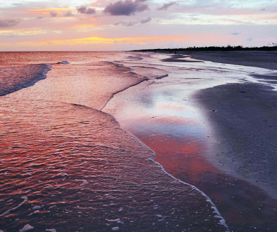 Sunset at Bowman's Beach Sanibel Island