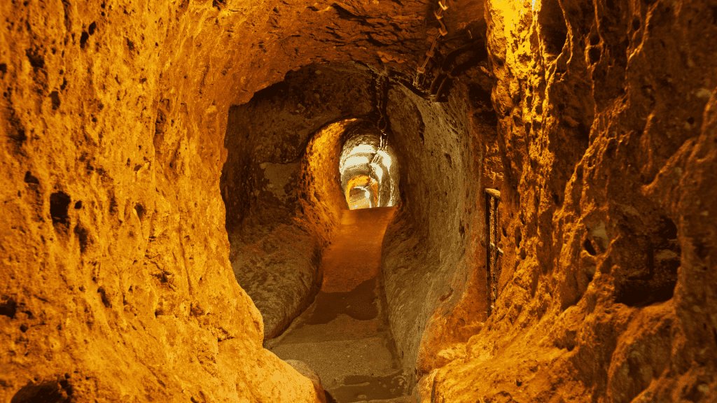 Turkey - Turkish Landmarks - Derinkuyu Underground City closeup