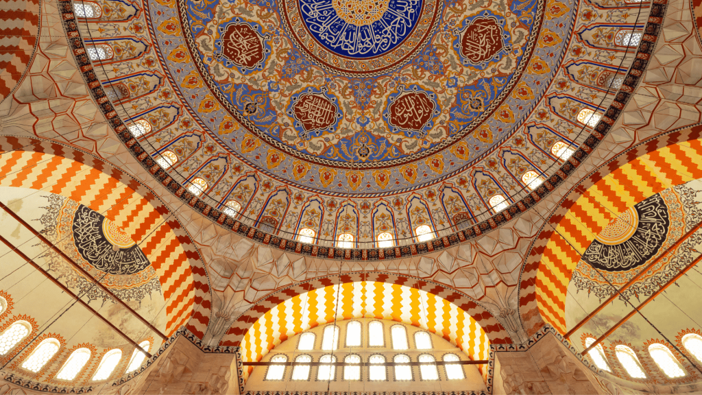 Turkey - Turkish Landmarks - Selimiye Mosque interior