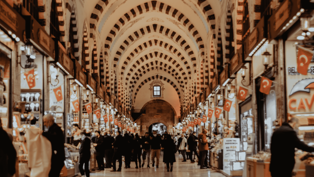 Turkey - Turkish Landmarks - The Grand Bazaar - interior