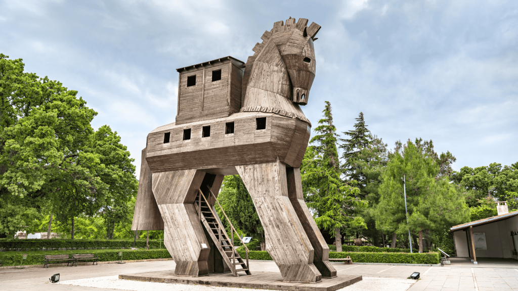 Turkey - Turkish Landmarks - Trojan Horse in the Ancient City of Troy