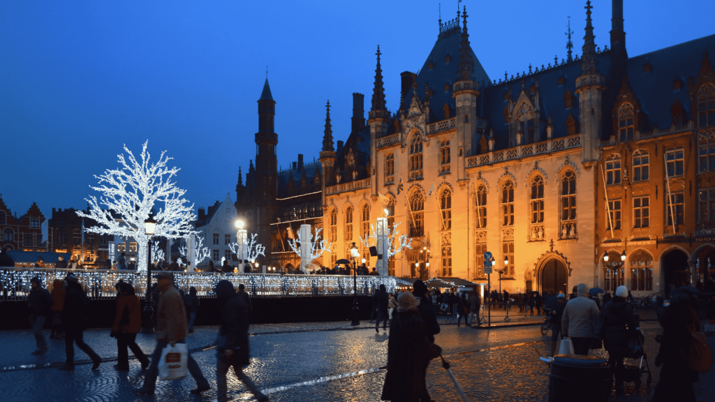 Bruges, Belgium in December